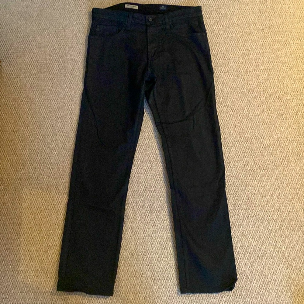 AG Adriano Goldschmied black straight leg jean